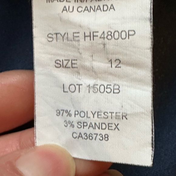 Haggar Vintage Blue & Black Paisley Button Down Collard Shirt Sz 12. Lined. - Picture 10 of 14